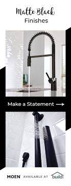 Shop Moen Matte Black At Build Com Kitchen And Bath Design House Design Black Kitchens
