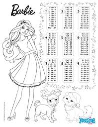 School Coloring Pages Multiplication Table Barbie Barbie Coloring Pages Barbie Coloring Coloring Pages