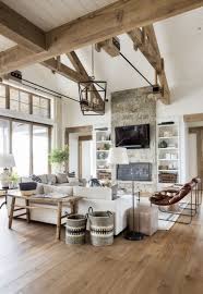 Beautiful Traditional Style White Living Room Decor With White Sectional And Wo Farm House Living Room Farmhouse Decor Living Room Modern Farmhouse Living Room