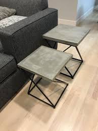 Custom Concrete Table Tops Replacing Broken Glass Concrete Table Top Concrete Table Coffee Table