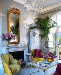 Secrets Of A Hostess On Instagram Whimsical Living Room With A Beautiful Silver Floral Wallpaper The Two Chairs With A Trending Decor Decor Floral Wallpaper