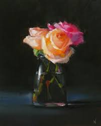See more ideas about painting, black background painting, flower painting. Susan Nally A Painter S Journal Three Roses Oil Painting Flowers Black Background Painting Rose Art
