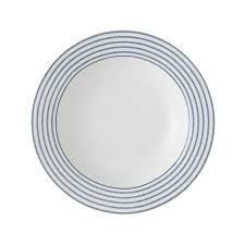 ᐅ Tallerken dyp 22 cm. Laura Ashley Candy strips blå hvit - Bikuben