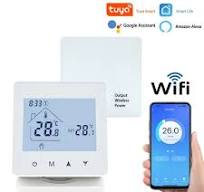 Smart RF Wireless Room Thermostat For Gas Boiler Heating Touch Screen