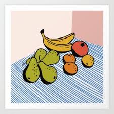 You can't buy your own item. Cute Fruit Art Prints For Any Decor Style Society6