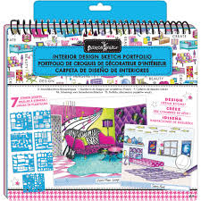 Instructions outline the artistry of the profession, including blending and shading techniques. Fashion Angels Interior Design Sketch Portfolio Walmart Com Walmart Com