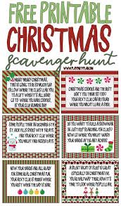Free Printable Christmas Scavenger Hunt Clues For Kids Or For Teens A Fun Way To Have Christmas Scavenger Hunt Free Christmas Printables Christmas Printables