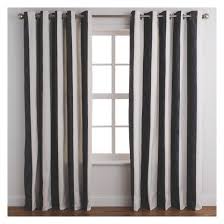 Black And White Striped Blackout Curtains Chambray Pair Of Lined Black And White Stripe Curtains 170 X 230cm Buy Now At Habitat Uk White Drapery Curtains