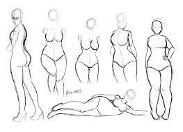 Just Felt Like Drawing Some Curvy Ladies For Practice Nbsp Curvy Art Sketches Cartoon Styles