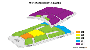 montgomery montgomery performing arts centre seating chart