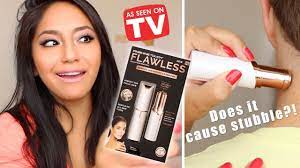 Instead, it's used statically because this can ensure more precision. Finishing Touch Flawless Hair Remover Does It Cause Stubble Review Demo Youtube