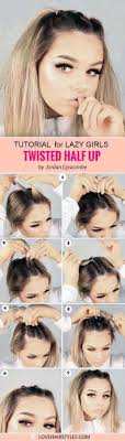 Here are 20 easy hairstyles for medium length hair for you to try! The Lazy Girls Guide 5 Cute Easy Hairstyles For Medium Hair See More Loveh In 2020 Medium Haare Leichte Frisuren Haar Styling