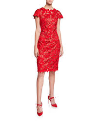 Choose a dress that feels elegant and festive, but not overly fussy. Tadashi Shoji Cap Sleeve Lace Sheath Dress Red Women S Clothing Dresses Wedding Guest Clearance Latest Fashion Trends Prod222650849 105 81 Saint Laurent Shoes On Sale Discount Wholesale Online