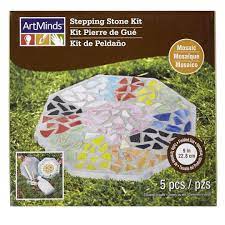 Artminds Stepping Stone Kit Mosaic Octagon 9 Stepping Stone Kits Witchy Crafts Stepping Stones