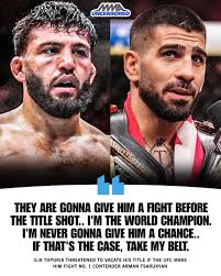 UFC favoring llia as champion