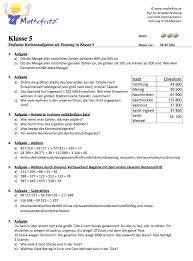 Mathe übungen klasse 3 pdf. Grundrechenarten Ubungen Aufgaben Klasse 5 Mathefritz