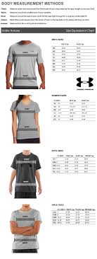 Under Armour Sizing Chart Amerasport