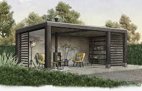Exclusieve Houten Tuinkamers Bronkhorst Buitenleven Pavesines In 2019 Outdoor Pergola Backyard Patio Backyard Buildings