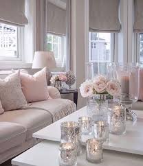 It includes a cream sectional along with red wingback chairs sitting on a floral rug over a. Pink And Grey Living Room Decor Ideas Novocom Top