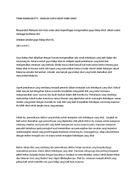 Gaya hidup yang sihat (ghs) merupakan kunci utama kepada kesejahteraan insan. Kertas Kerja Bengkel