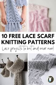 A free knitting pattern for knitting an easy scarf in garter stitch for absolute beginners. 10 Lace Scarf Free Knitting Patterns Blog Nobleknits