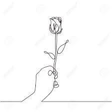 One Line Drawing Hand Holding Flower Continuous One Line Drawing Royalty Free Cliparts Vectors And Stock Illustration Image 129614369 Please like, comment, and share. one line drawing hand holding flower continuous one line drawing