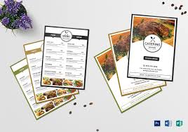 It's important for the catering side to mirror similar quality and pricing of the original full service menu. Catering Services Menu Design Template In Psd Publisher Word