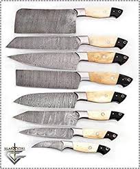 Amazon Com G16b8 Professional Kitchen Knives Custom Made Damascus Steel Pcs Of Professional Util Knife Set Kitchen Professional Kitchen Knives Kitchen Knives