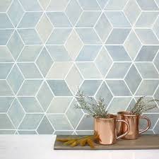 Medium Diamonds 22e Blue Opal Mercury Mosaics Kitchen Backsplash Designs Diamond Tile