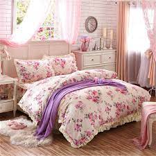 Plain and simple cotton bedspreads. Shabby Chic Floral Duvet Cover Set Luxury Vintage Soft 100 Cotton Bedding Set Quilted Bedskirt Pillow Shams Queen King Size Bedding Sets Aliexpress