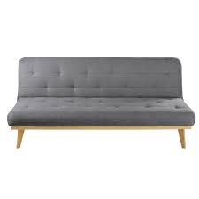 Fur Entspannende Momente Voller Schlichtheit Ist Das Dunkelgraue Gepolsterte 3 Sitzer Schlafsofa Declik Ideal Kombinieren Sie Seinen Sofa Bett Sofa Schlafsofa