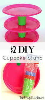 Easy Dollar Tree Cupcake Stand Diy Cupcakes Diy Cupcake Stand Trolls Birthday Party