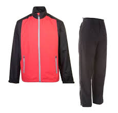 Proquip Mens Px1 Par Waterproof Suit Red Black