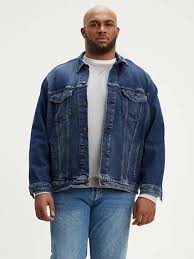 Mens Big And Tall Jackets Shop Denim Trucker Jackets