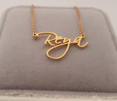 Custom Name Necklace Reya Gold Color Custom Your Own Name Whistmas Com Real Diamond Necklace Awareness Jewelry Custom Name Necklace