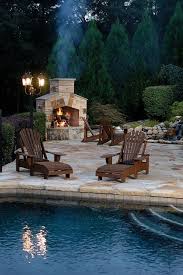 Backyard Fireplace Pool Stone Outdoor Fireplace Designs Outdoor Stone Outdoor Stone Fireplaces