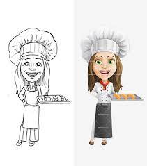 woman chef cartoon character tooncharacters chef girl cartoon cartoon chef cartoon chef girl