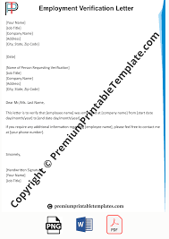 Check spelling or type a new query. Employment Verification Letter Editable Pdf Pack Of 5 Premium Printable Templates
