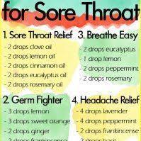 5 Essential Oil Diffuser Blends For Sore Throat Aromatherapy Oils Essential Oils For Colds Essential Oil Blends