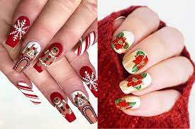 Best Christmas Nail Stamping Plates 2021 21 Christmas Nail Designs To Spread The Holiday Cheer Let S Eat Cake