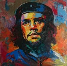 ART PAR TONY MESSINA-CHE HUILE SUR TOILE 100X100