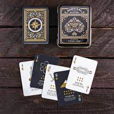 * order minimum for custom playing cards is 1 deck when using our design & order now button above. Survival Cards Waterproof Playing Cards With Survival Tips