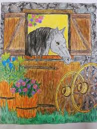 Download Country Life By Coloring Book Cafe Art Moose Art Coloring Books