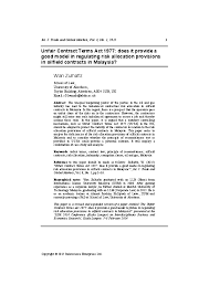 (1) in the absence of any provision to the contrary in the licence contract, the licensee shall be entitled to do any or all of the acts referred to in paragraph 1(a), and subsection 36(3), within the whole geographical area of malaysia without. Pdf Unfair Contract Terms Act 1977 Does It Provide A Good Model To Follow In Regulating Risk Allocation Provisions In Oilfield Contracts In Malaysia Wan Zulhafiz Zahari Academia Edu