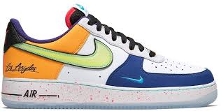 Nike Air Force 1 Off White Black Stockx Nike Air Force 1 Low What The La In 2020 Nike Nike Air Force Air Force