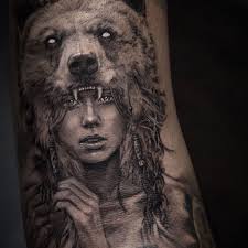 Below, we are going to mention bear headdress tattoo designs and ideas. Art By Niki23gtr The Best Tarsomarquesoficial Tattoos Of Insta Babeswithtats Tatt Wolf Tattoo Sleeve Bear Tattoo Designs Bear Tattoos