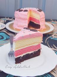 Biarkan sekejap kemudian bahagi pada 2 bahagian. Pin On Cake
