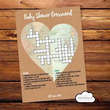 Printable Baby Shower Crossword Puzzle 50 Easy To Print Baby Shower Games Because Being Pregnant Is Already Hard Enough Popsugar Family Photo 5