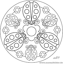 Pin Von Ilja W Auf Mandela Marienkafer Ausmalbild Mandala Design Ausmalbilder