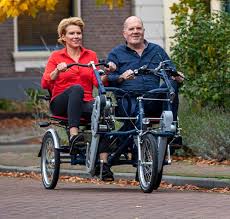 Tandem Fahrrad Paralell Fahrrad Fahren Auf Die Fun2go Von Van Raam Van Raam